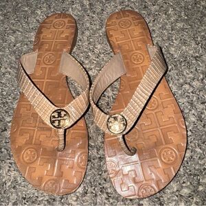 Tory Burch Beige Leather Footwear
